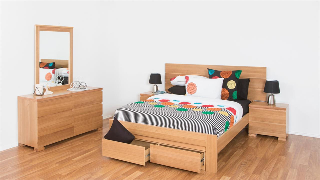 Benson timber bed frame - suite option
