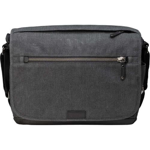 Tenba Cooper 13 DSLR Camera Bag - Grey Canvas/Black Leather