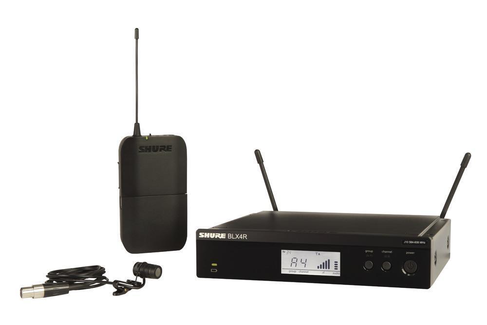 Shure BLX14RW85 Wireless Cardioid Lavalier Microphone System M-17