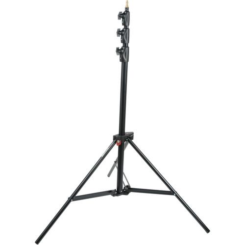 Manfrotto 1052mmBAC Compact Lighting Stand Black Alum Air Cush Stackable - Pack of 3