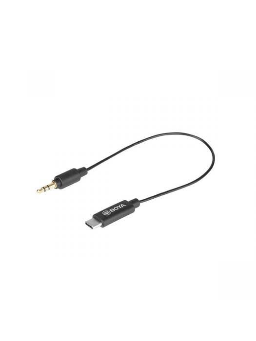 BY-K2 3.5mm Male TRRS to Male Type C Cable 20cm