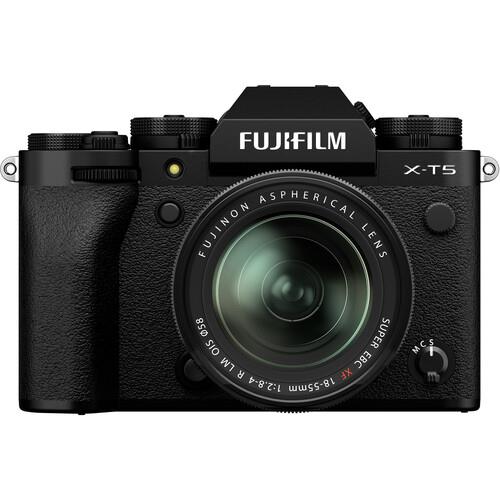 Fujifilm X-T5 Black Mirrorless Camera Kit w/ XF 18-55mm f/2.8-4 lens