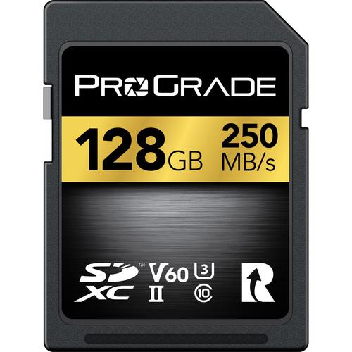 ProGrade Digital 128GB SDXC UHS-II V60 Gold Memory Card