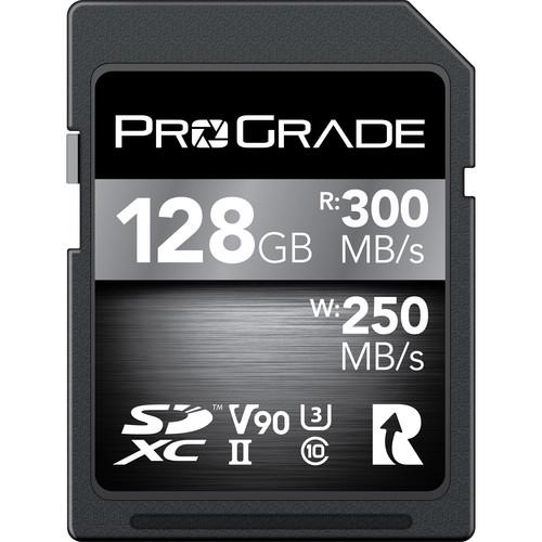 128GB SDXC UHS-II V90 Cobalt Memory Card