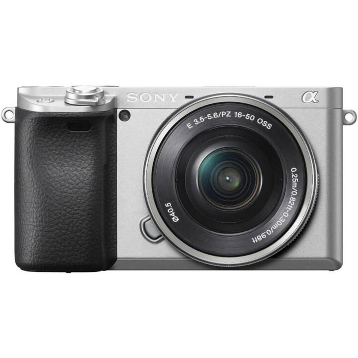 Sony Alpha A6400 w/ 16-50mm f/3.5-5.6 Lens - Silver | Black