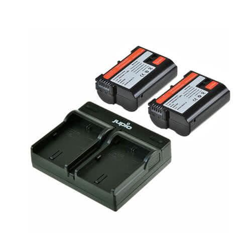 Jupio Dual Batteries and Charger Kit for EN-EL15