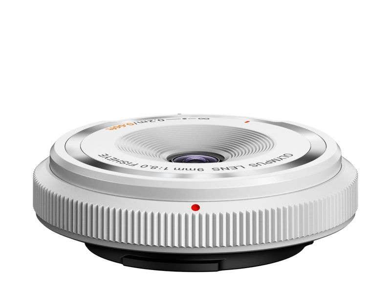 Olympus 9mm f8.0 Fisheye Body Cap Lens White