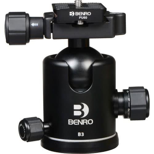 Benro B3 Ball Head 44mm Sep Drag Control PU60 Plate