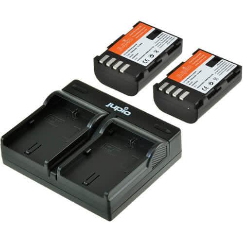 Jupio Dual Batteries and Charger Kit for DMW-BLF19E