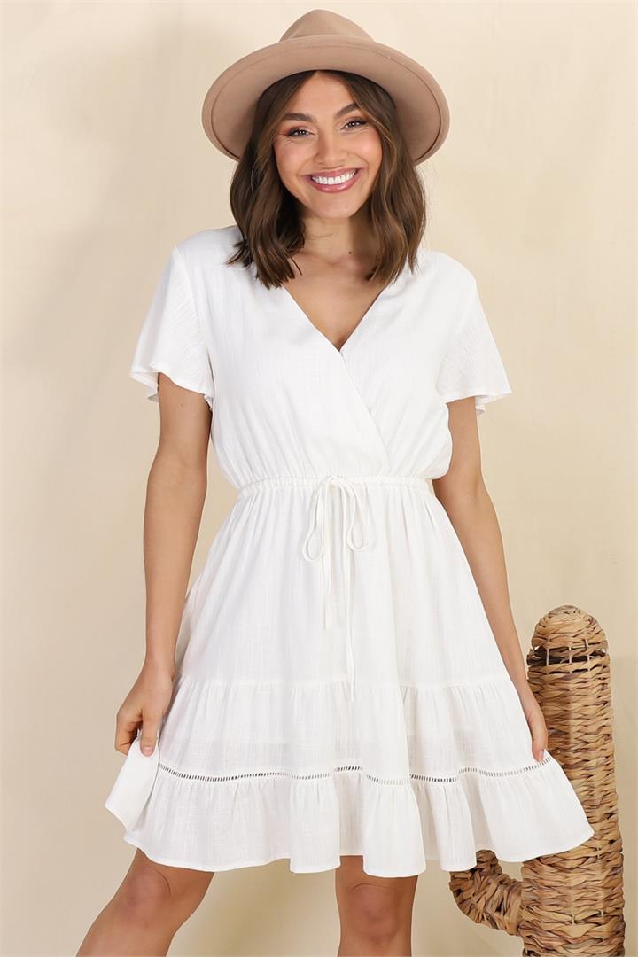 Amelia Mini Dress - White