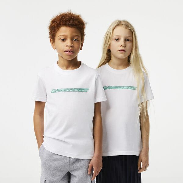 Kids' Cotton Jersey T-Shirt with Contrast Marking