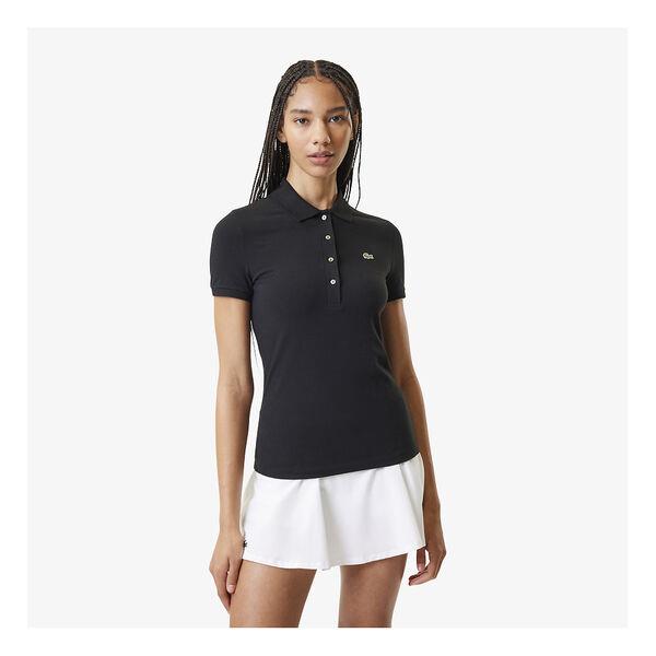 Women's Slim Fit Stretch Cotton Jersey Polo Shirt