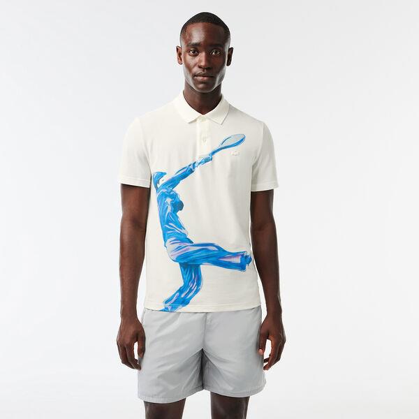 Men's Movement Polo Shirt Ultralight Piqué Print