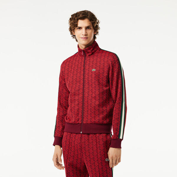 Men's Paris Jacquard Monogram Zipped Sweatshirt