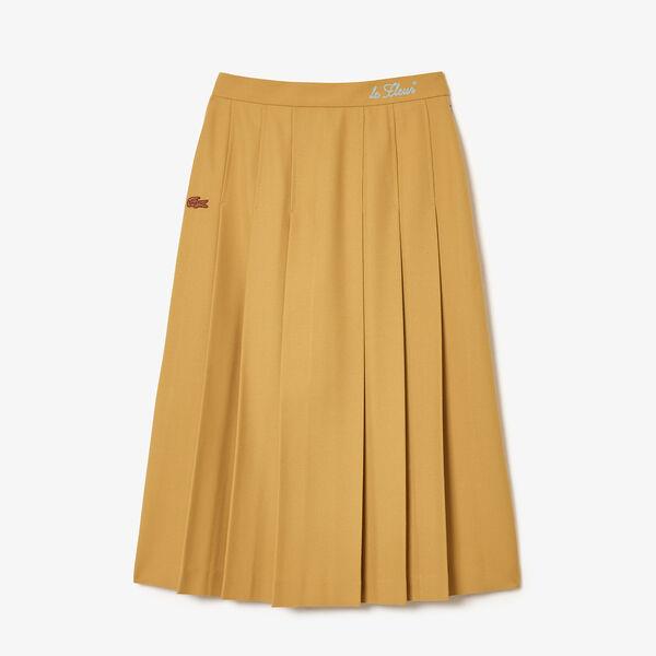 Lacoste x le FLEUR Pleated Midi Skirt