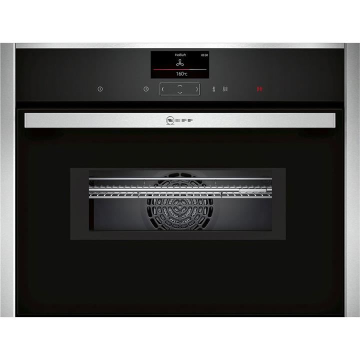 Neff N 90 Built-in compact oven with microwave function Stainless steel C27MS22H0B