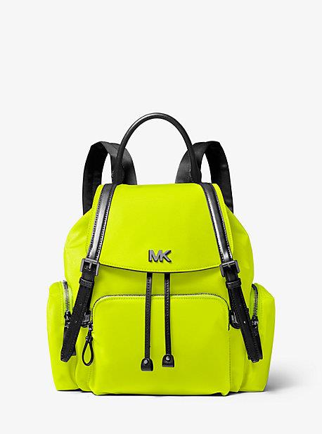 MK Beacon Medium Neon Nylon Backpack - Acid Yellow - Michael Kors