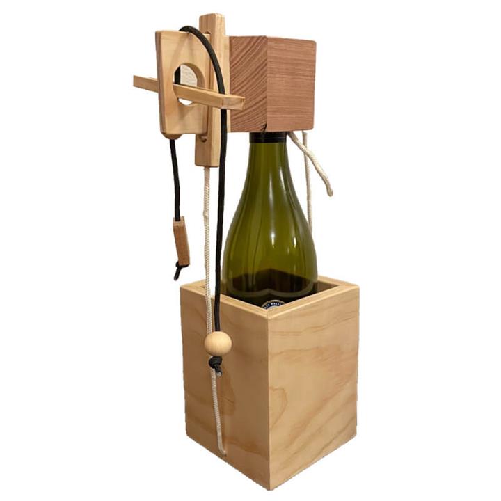 Wine Bottle Puzzle With Wine