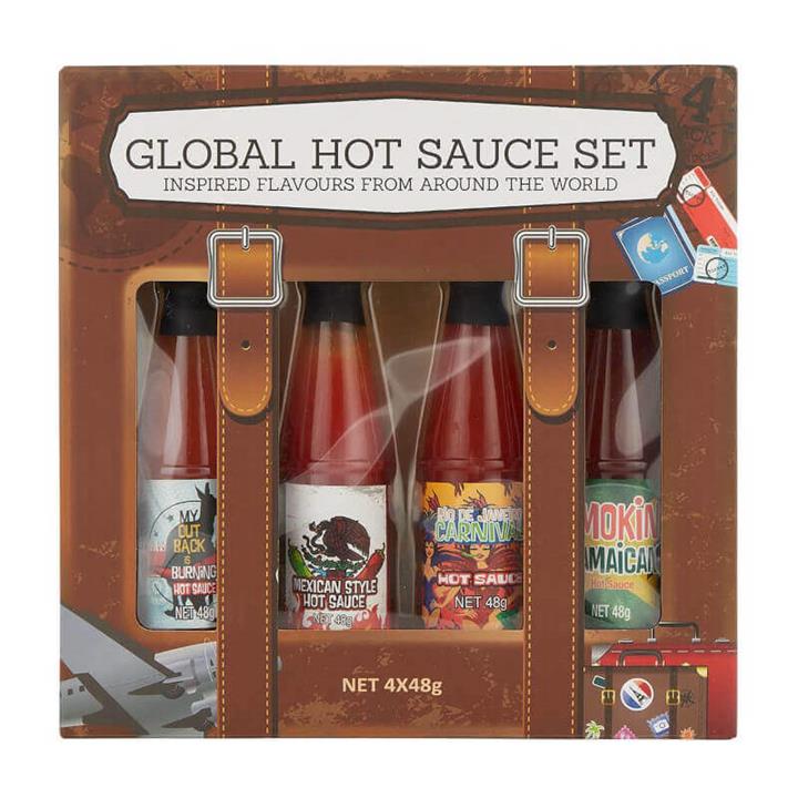 Global Hot Sauces 4 Flavours Set