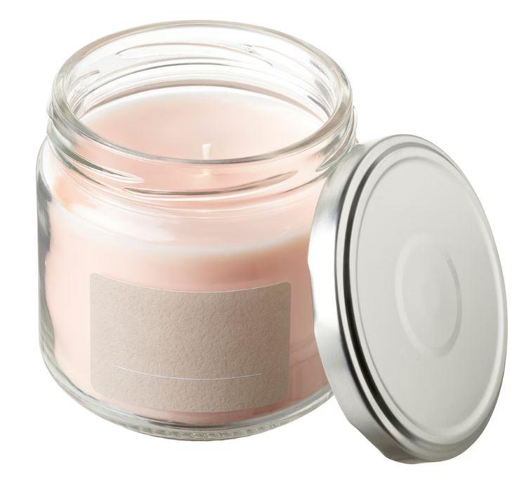 Grapefruit & Rose Scented 20hr Candle