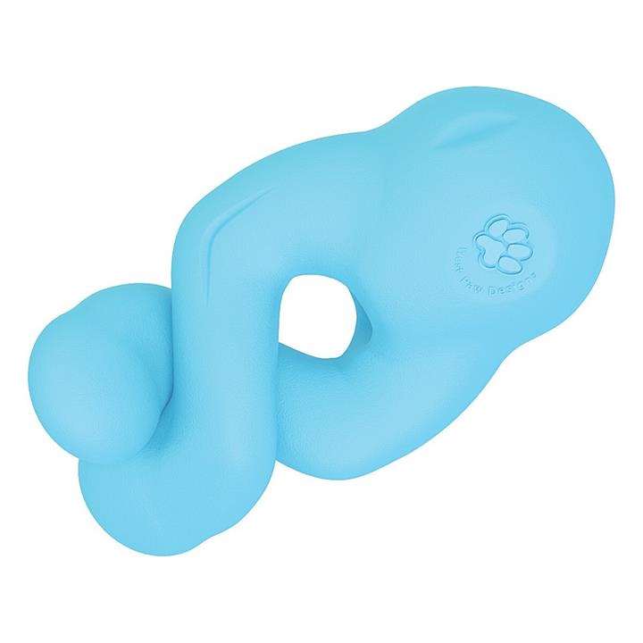 West Paw Tizzi Treat & Tug Toy for Tough Dogs - Small - Blue