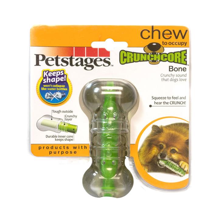 Petstages Crunchcore Crunchy Centre Chew Bone Dog Toy - Small