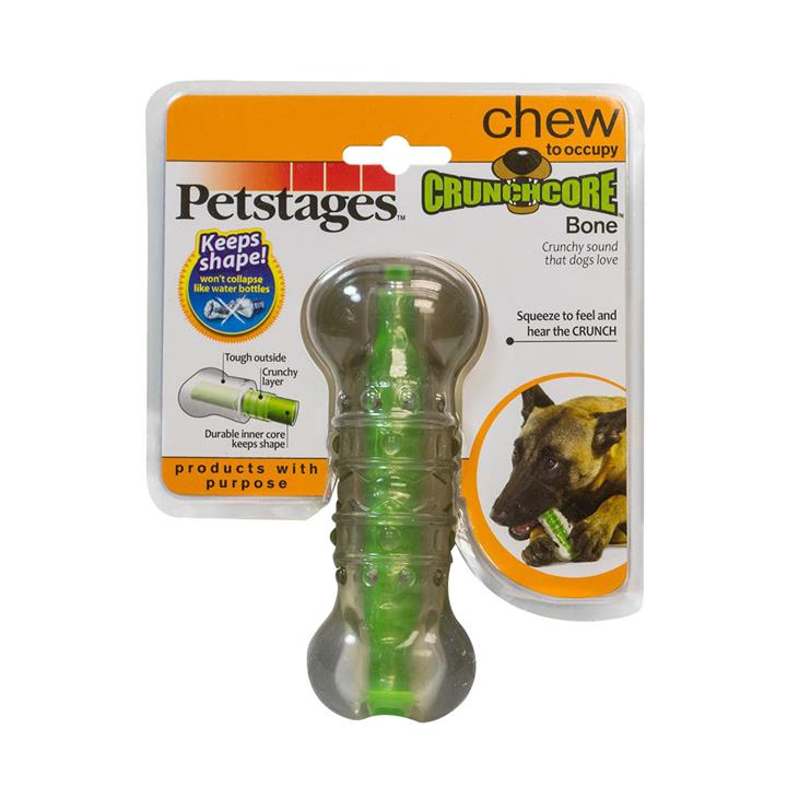 Petstages Crunchcore Crunchy Centre Chew Bone Dog Toy - Medium