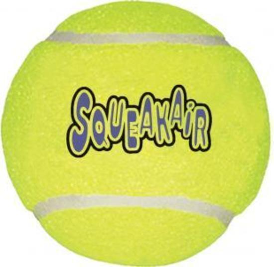 3 x KONG AirDog Squeaker Non Abrasive Tennis Ball Dog Toy - X-Large