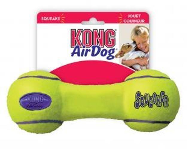 3 x KONG AirDog Squeaker Dumbbell Fetch Dog Toy - Medium
