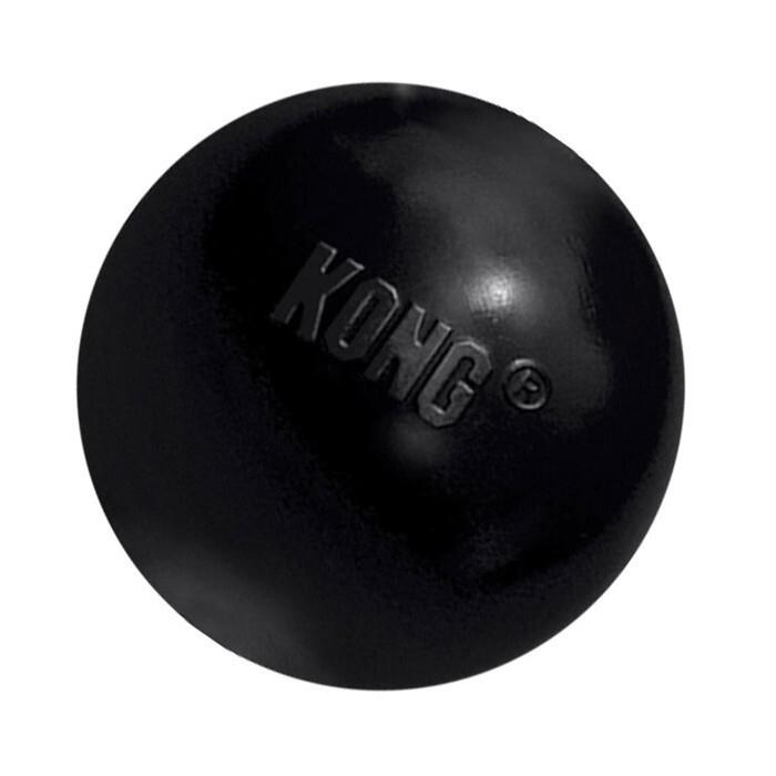 3 x KONG Extreme Non-Toxic Rubber Fetch Ball for Tough Dogs - Small