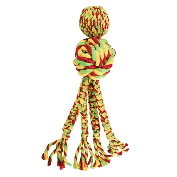 3 x KONG Wubba Weaves Tug Rope Toy for Dogs in Assorted Colours - X-Large