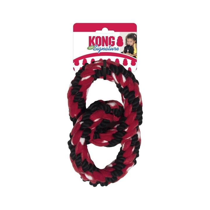 2 x KONG Signature Rope Double Ring Extra Large Rope Tug Toy for Dogs