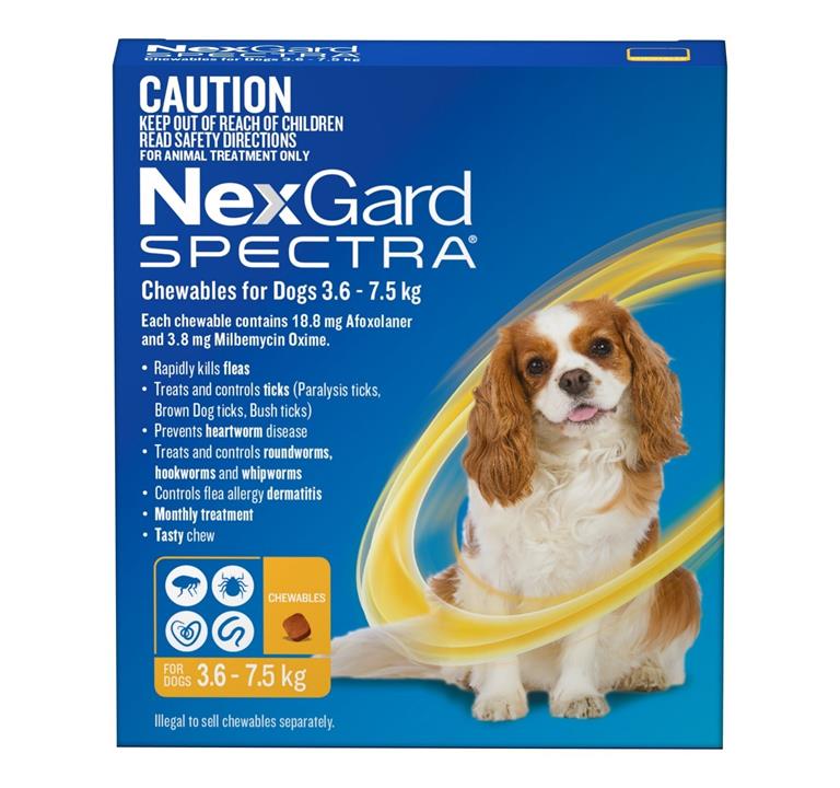 Nexgard Spectra 3.6-7.5KG - 6-Pack