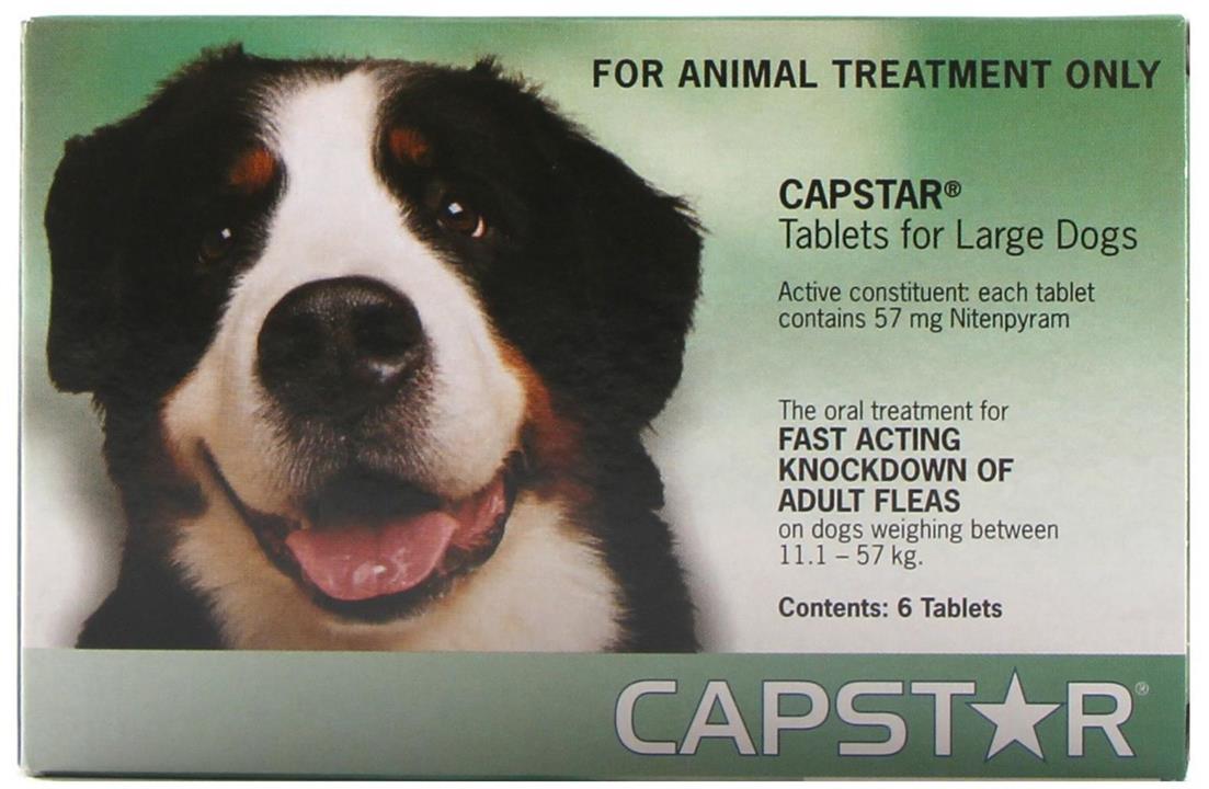 Capstar Fast Flea Knockdown for Cats and Dogs - Green - Large dogs