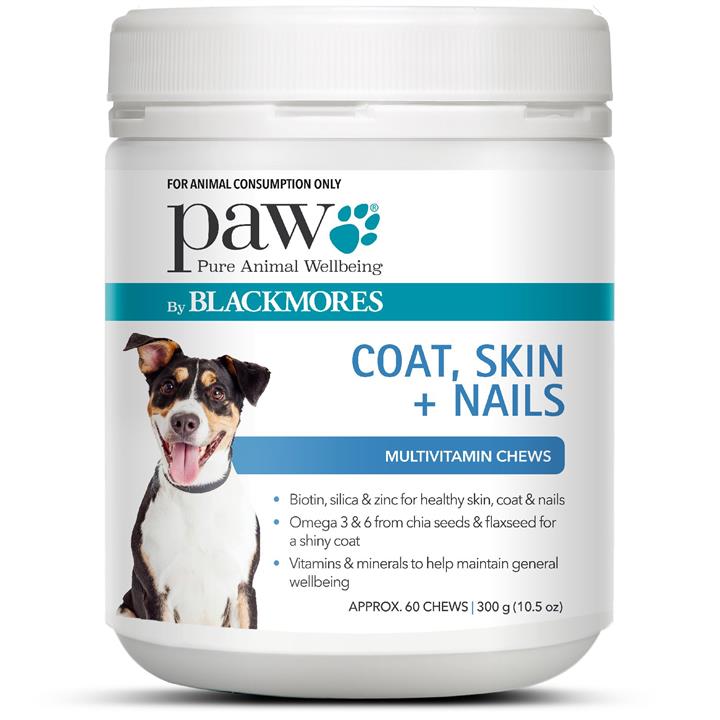 PAW Coat, Skin & Nails Multivitamin Chews for Dogs 300g