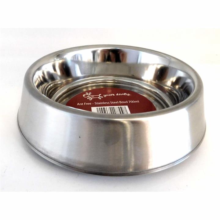 Ant-Free Stainless Steel Pet Food Bowl [Size: Large]