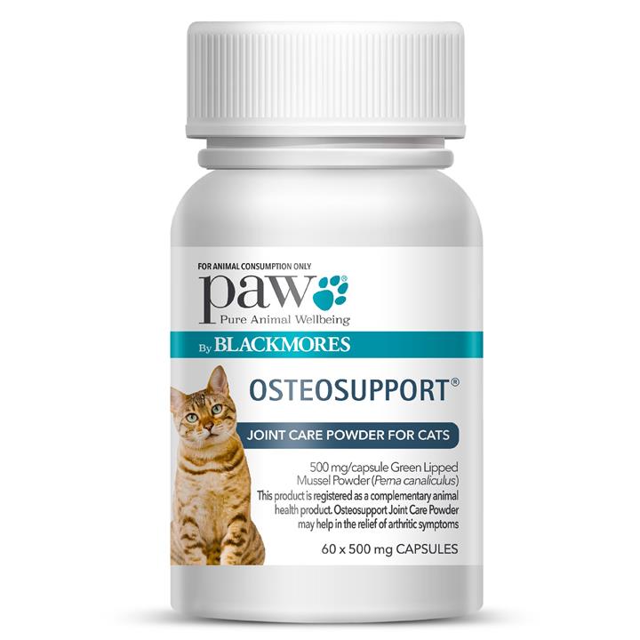 Paw Osteosupport Joint Care Powder Capsules for Cats - 60s