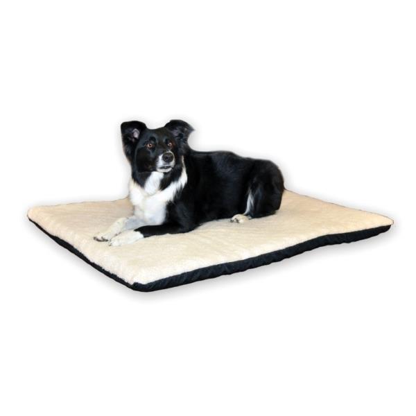 K&H Orthopedic Dual-Thermostat Low-Voltage Heated Pet Bed - Cream- Large