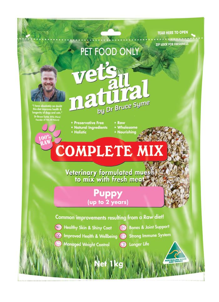 Vets All Natural Complete Mix Muesli for Fresh Meat for Puppies up to 2 years - 1kg