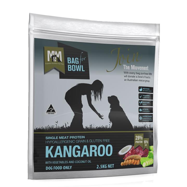 Meals for Mutts Single Ingredient Grain Free Dry Dog Food - Kangaroo 2.5kg
