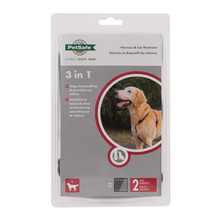 Petsafe 3-in-1 Anti-Pulling Dog Harness and Car Safety Restraint - Large
