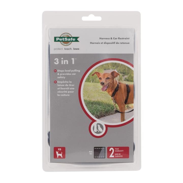 Petsafe 3-in-1 Anti-Pulling Dog Harness and Car Safety Restraint - Extra Small