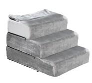 Leandro 3 Step Pet Stairs Grey