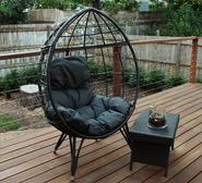 Kooka Outdoor Basket Chair Grey