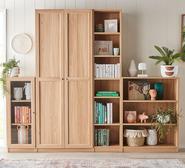 Kobi Large Narrow Bookcase Brown