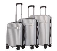 3 Piece Decor Luggage Set Grey