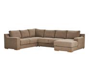 Adaptable 6 Seater Modular With Right Chaise Grey