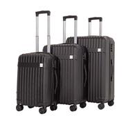3 Piece Decor Luggage Set Black