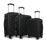 3 Piece Luxury Luggage Set Black