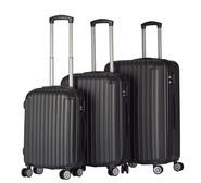 3 Piece Slim Line Luggage Set Black